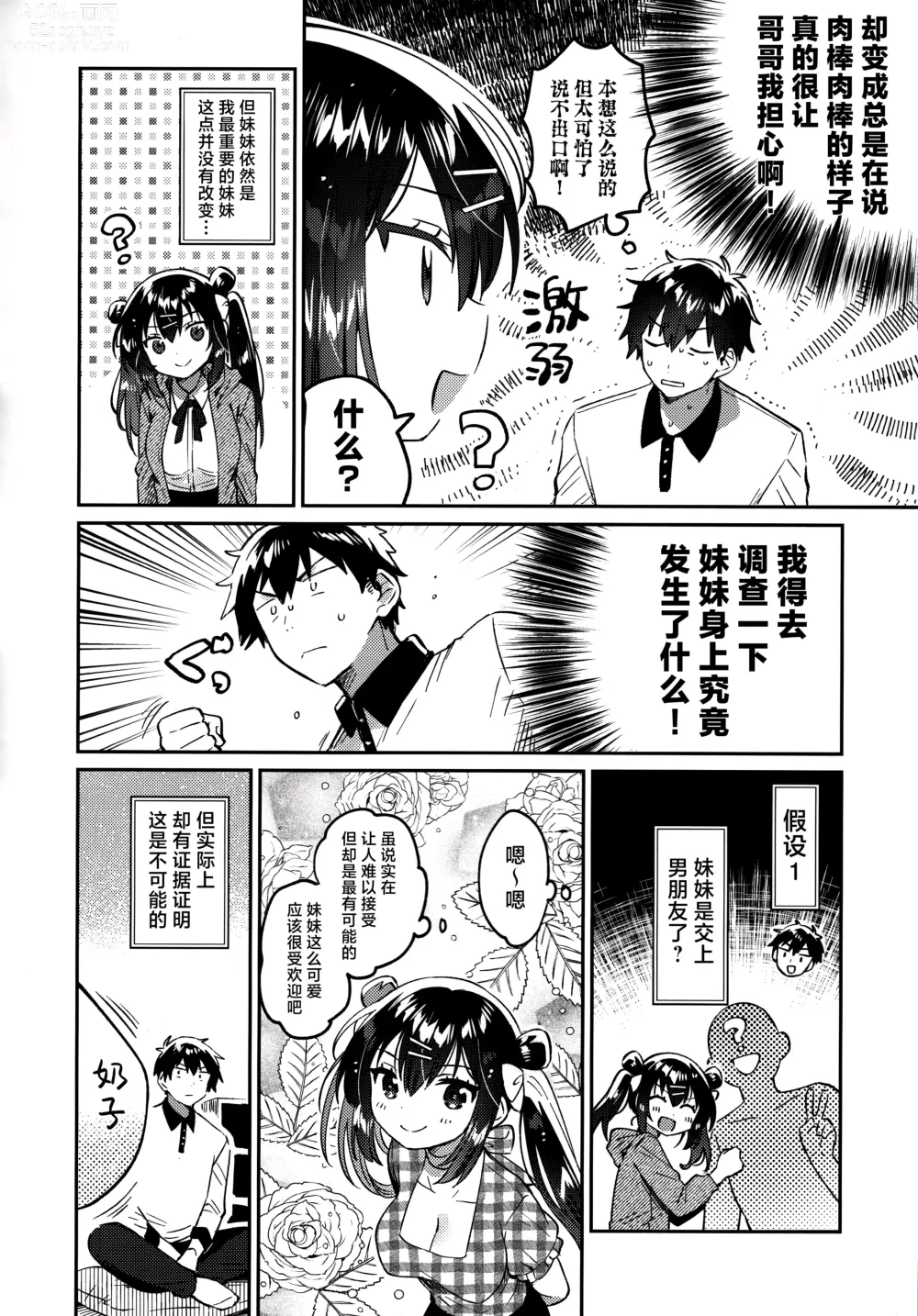 Page 7 of doujinshi Imouto to Nazo no Niku Vibe