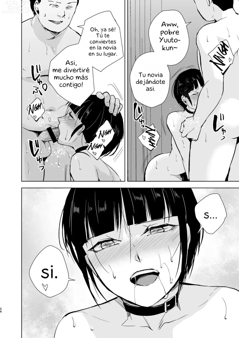 Page 25 of doujinshi Kyuudou Danshi 5 ~Bukatsu no Senpai ni Hamerarete Papa Katsu Assen, Kanojo mo Sutete Mesu ni Ochichaimashita~