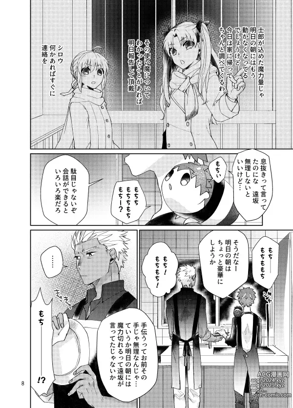 Page 6 of doujinshi Mochishiro wa Emiya Shirou no Tsukaima de Aru