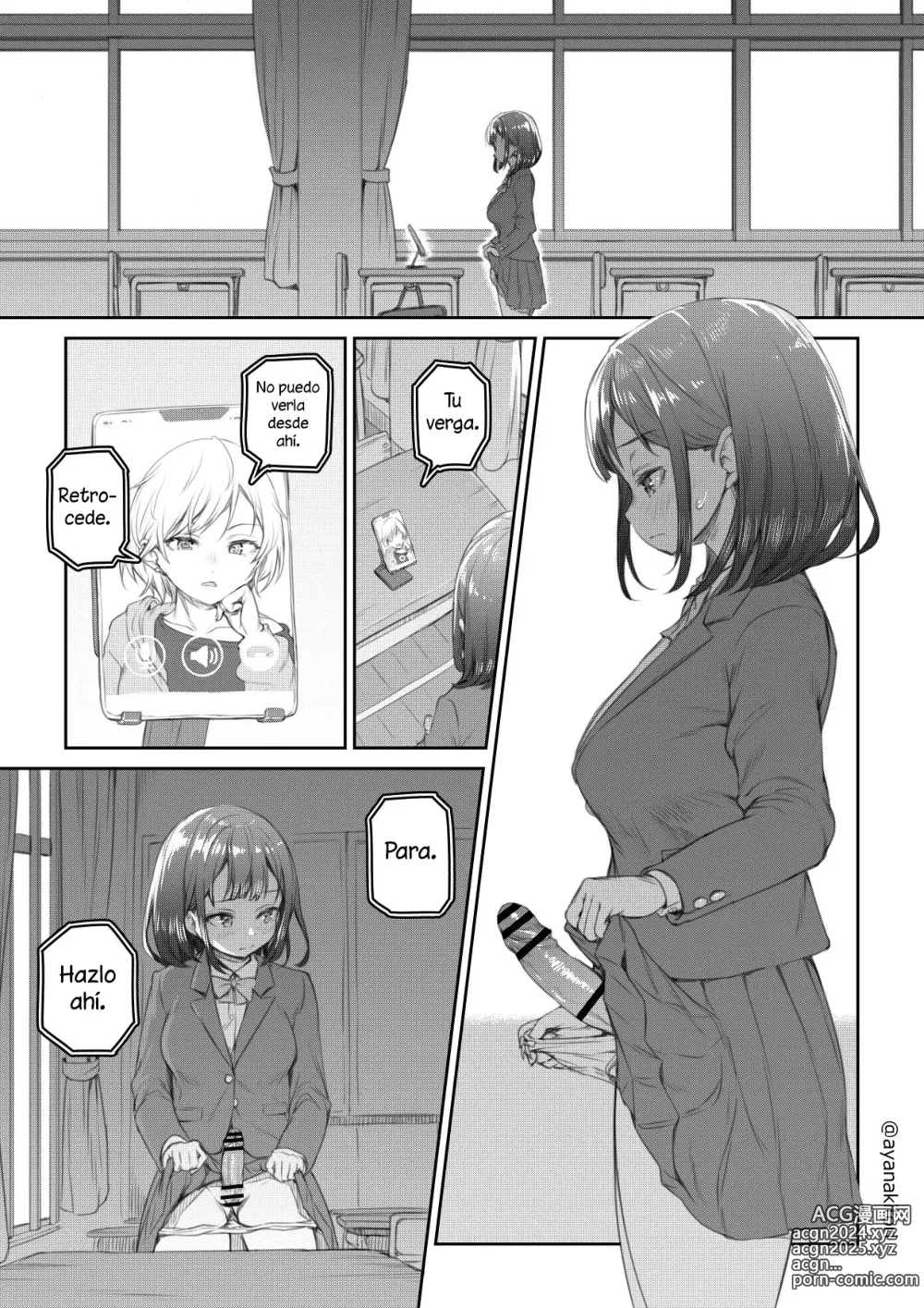 Page 1 of doujinshi Kyoushitsu de Remote Hitori H Saserareru Futanari-chan