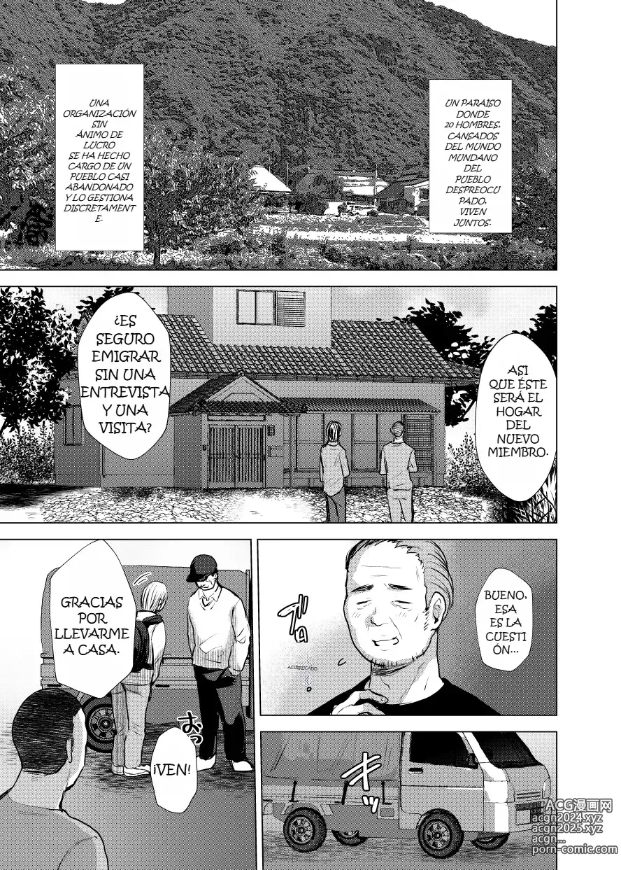 Page 1 of manga Otoko Dake no Mura ni Bishoujo Ojisan (40) ga Yattekita!