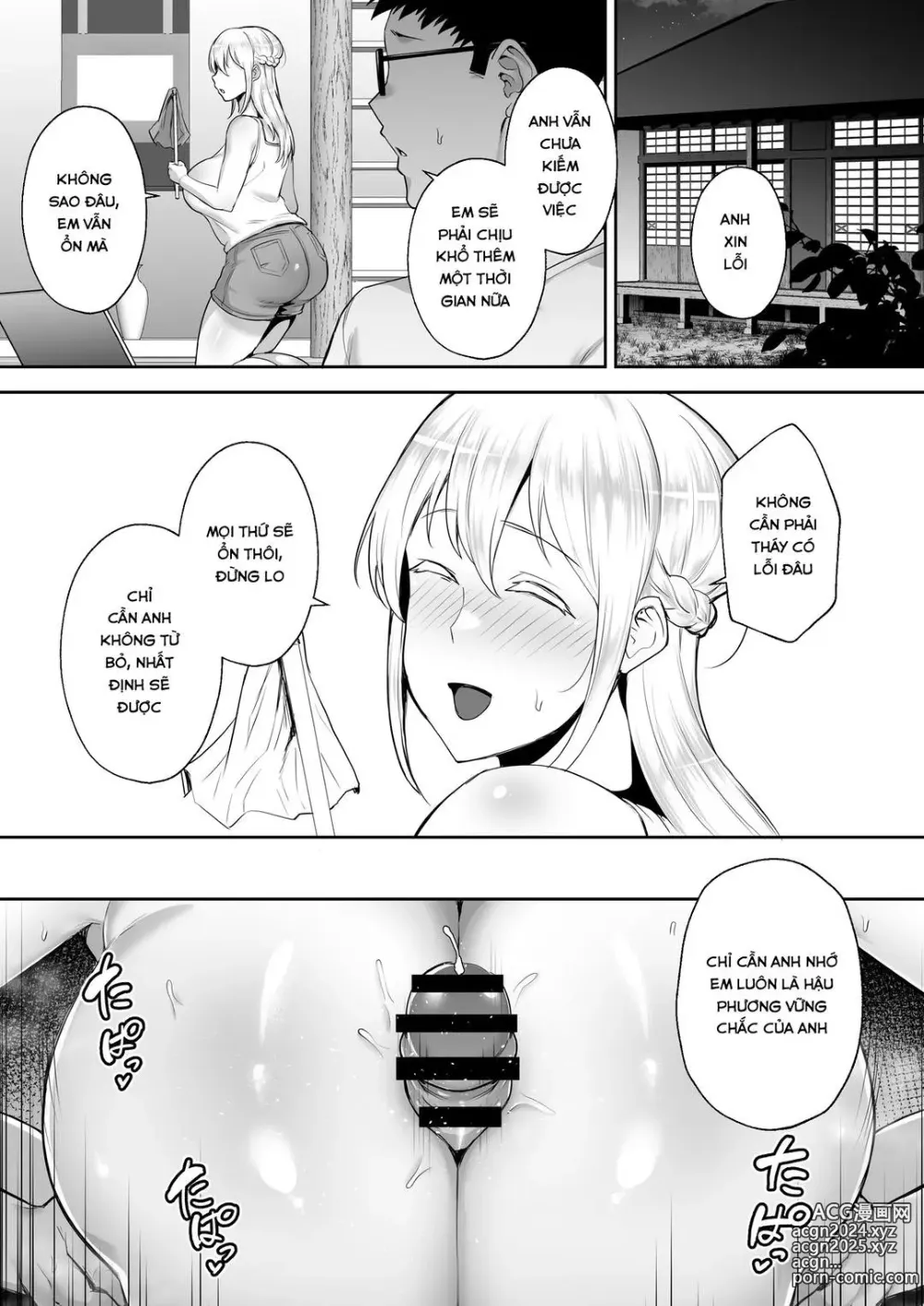 Page 19 of doujinshi Netorareta Bakunyuu Blonde Tsuma Elena -Yamato Nadeshiko ni Akogaretetara Onaho Nadeshiko ni Nattemashita w-