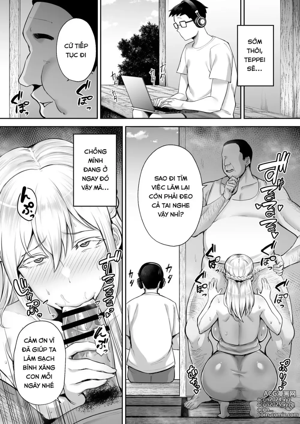 Page 27 of doujinshi Netorareta Bakunyuu Blonde Tsuma Elena -Yamato Nadeshiko ni Akogaretetara Onaho Nadeshiko ni Nattemashita w-