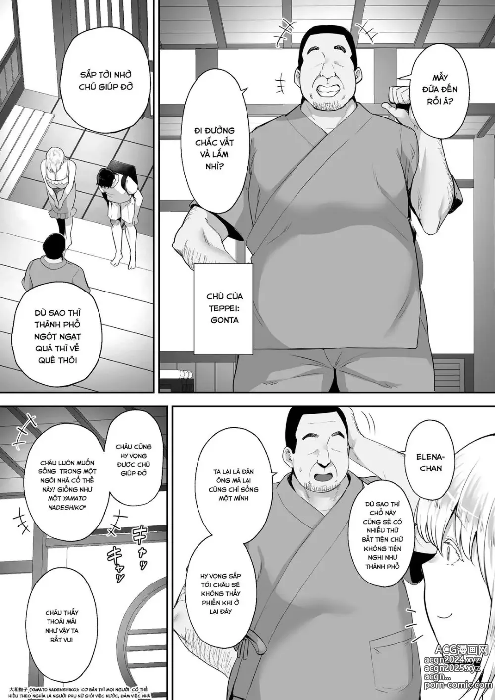 Page 4 of doujinshi Netorareta Bakunyuu Blonde Tsuma Elena -Yamato Nadeshiko ni Akogaretetara Onaho Nadeshiko ni Nattemashita w-