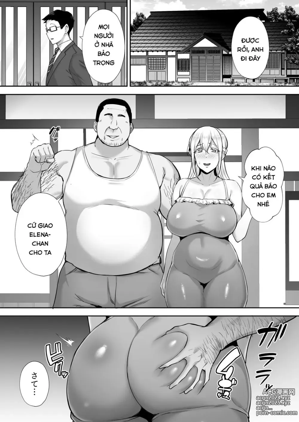 Page 42 of doujinshi Netorareta Bakunyuu Blonde Tsuma Elena -Yamato Nadeshiko ni Akogaretetara Onaho Nadeshiko ni Nattemashita w-