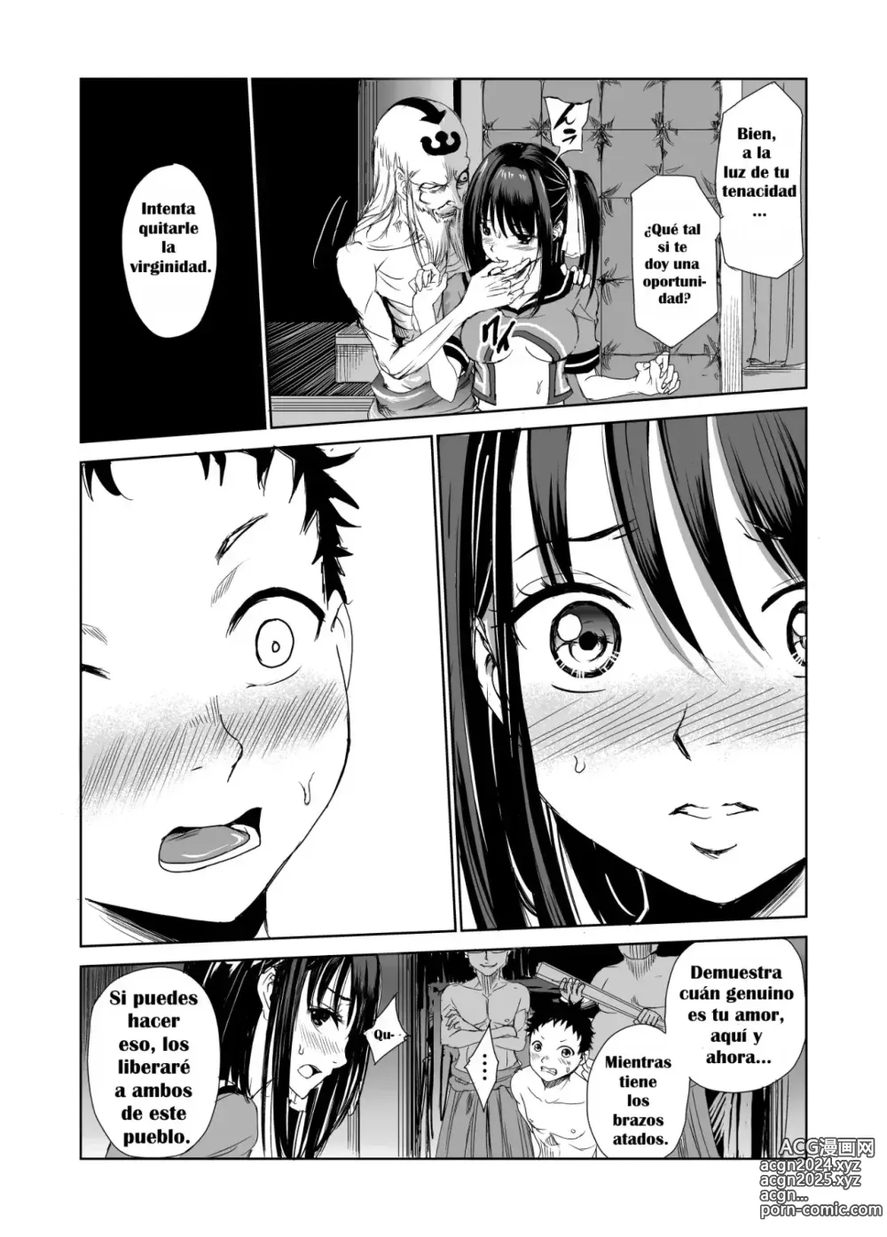 Page 24 of doujinshi Tsuyagari Mura 1 ~Kareshi o Mamoru Tame Hikyou no Mura de Kyousei Gohoushi & NTR Sex~