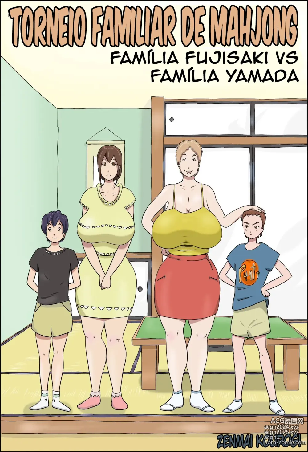 Page 1 of doujinshi Kazoku Taikou Mahjan Taikai - Torneio Familiar De Mahjong Família Fujisaki vs Familia Yamada