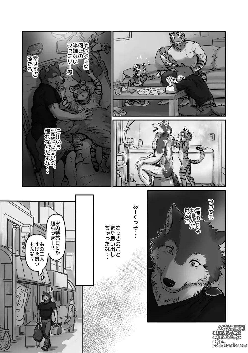 Page 3 of doujinshi Wolf Teacher & Tiger Daddy 2