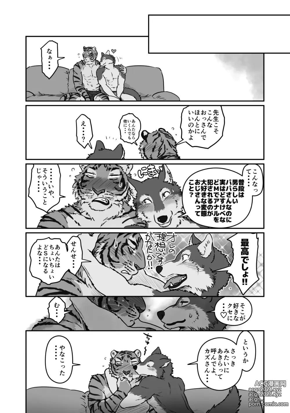 Page 33 of doujinshi Wolf Teacher & Tiger Daddy 2