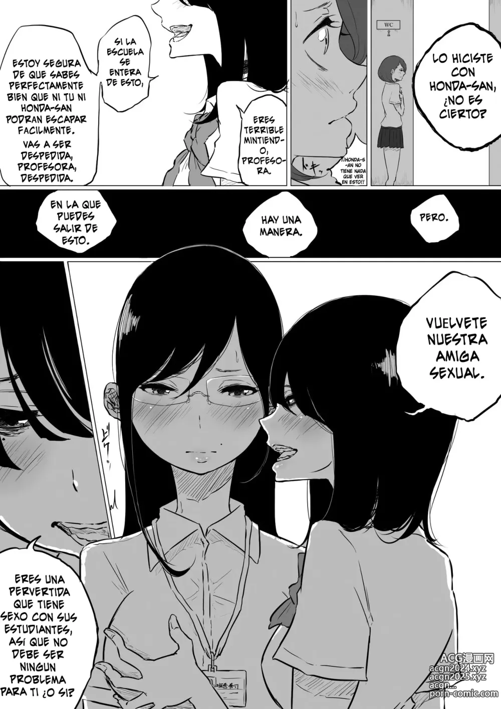 Page 8 of doujinshi I Went to a Lesbian Brothel and My Teacher Was There