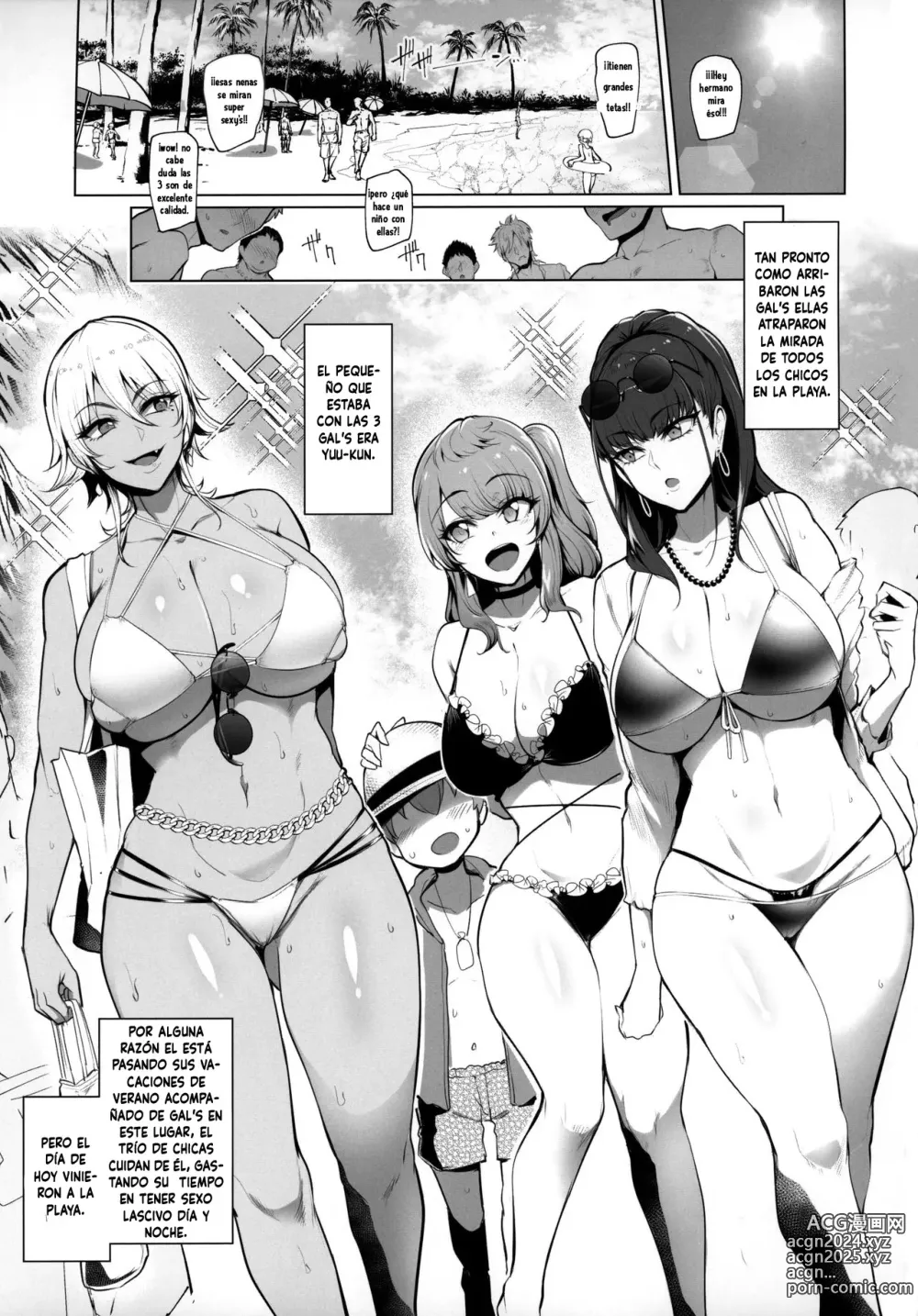 Page 3 of doujinshi Visiting the beach with the lewd gal onee-sans