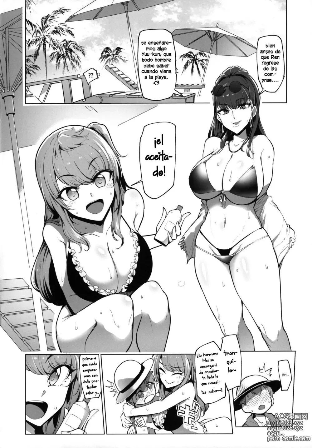 Page 6 of doujinshi Visiting the beach with the lewd gal onee-sans