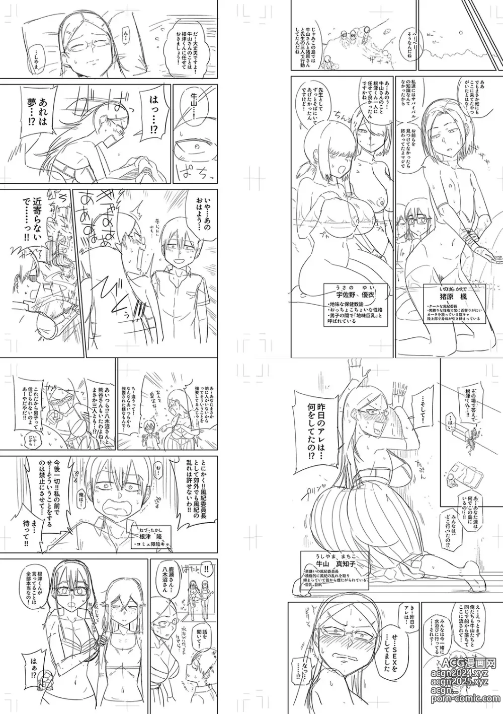 Page 224 of manga Mujintou de, SEX ni Kyoumi Shinshin na Dosukebe InCha Joshi-tachi to Harem Life + FANZA Tokuten