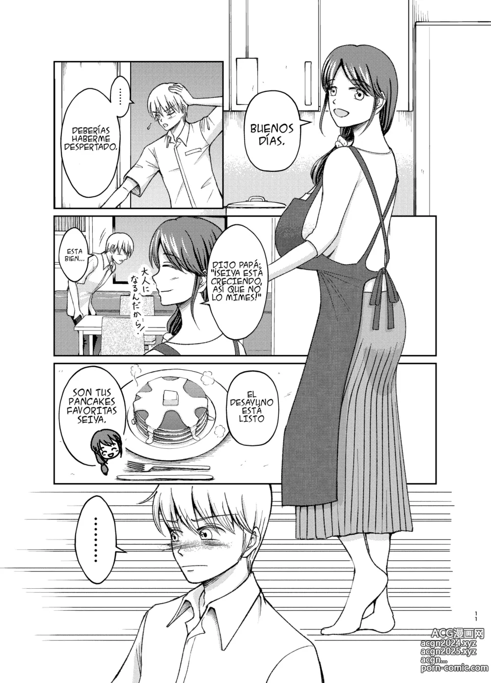 Page 11 of doujinshi Cambio de cuerpos, yo y mi pechugona madre 1