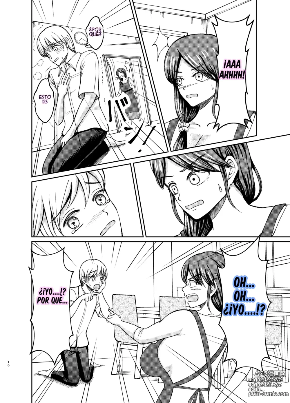 Page 16 of doujinshi Cambio de cuerpos, yo y mi pechugona madre 1