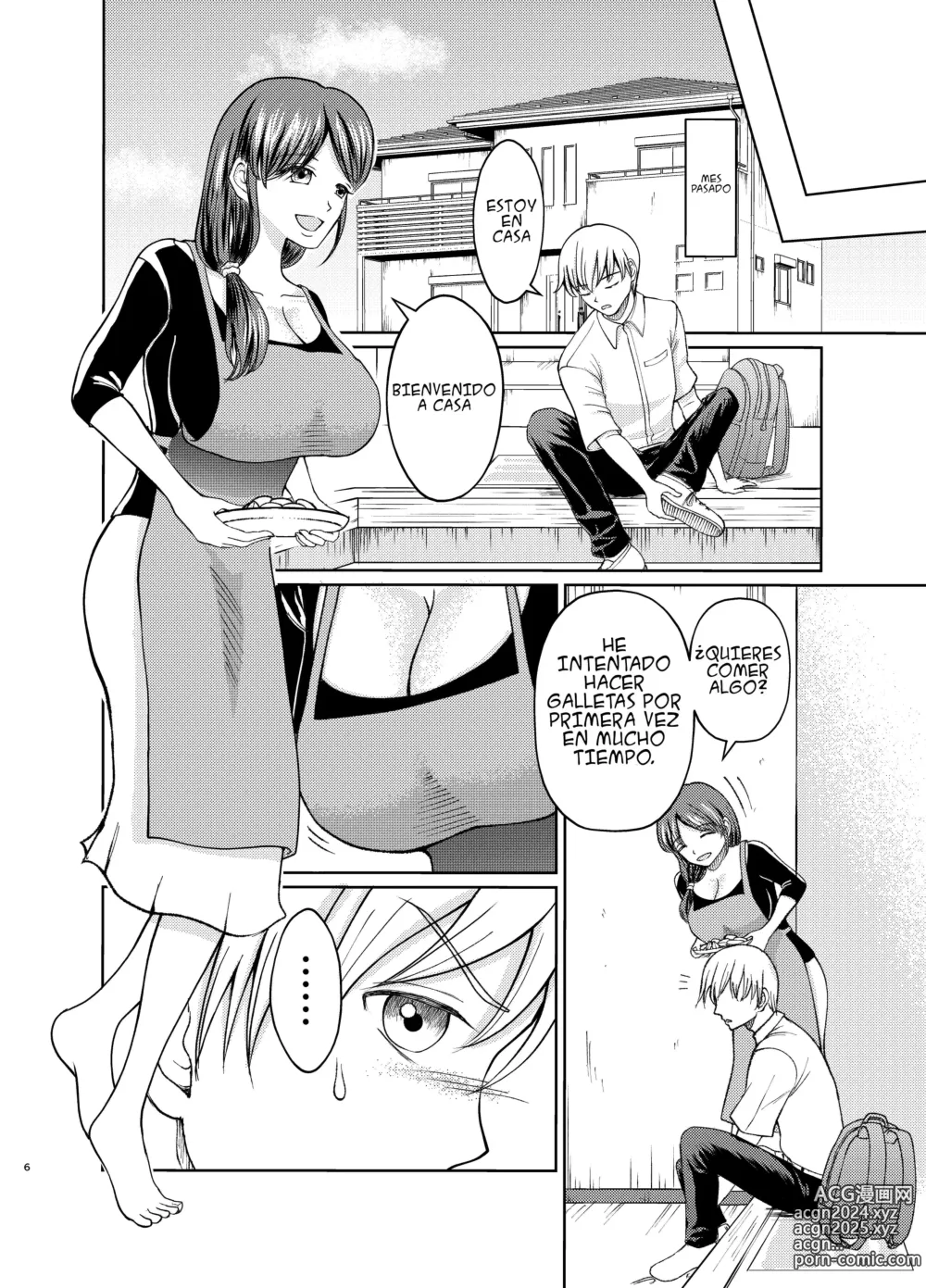 Page 6 of doujinshi Cambio de cuerpos, yo y mi pechugona madre 1