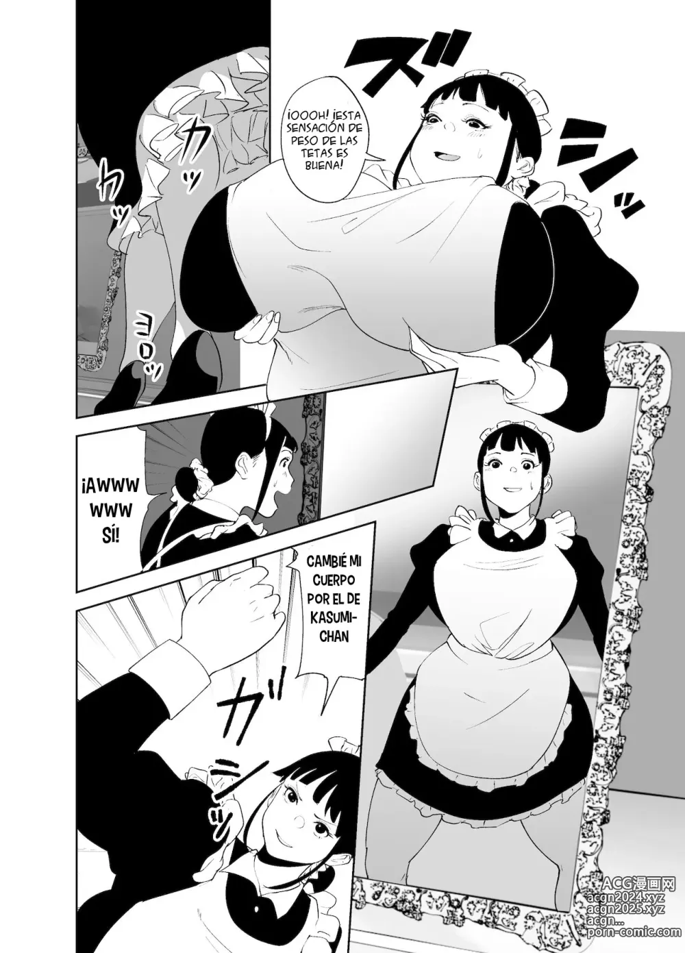 Page 50 of doujinshi ¡CAMBIO DE CUERPO! ~ Madura famosa y sirvienta gordita~