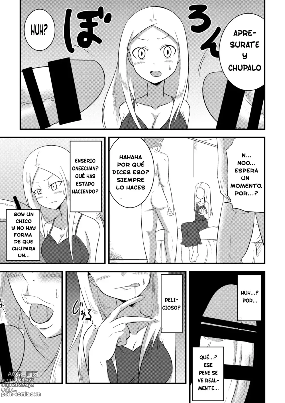 Page 12 of doujinshi Ane no Kawa o Kite TS Suru Hon