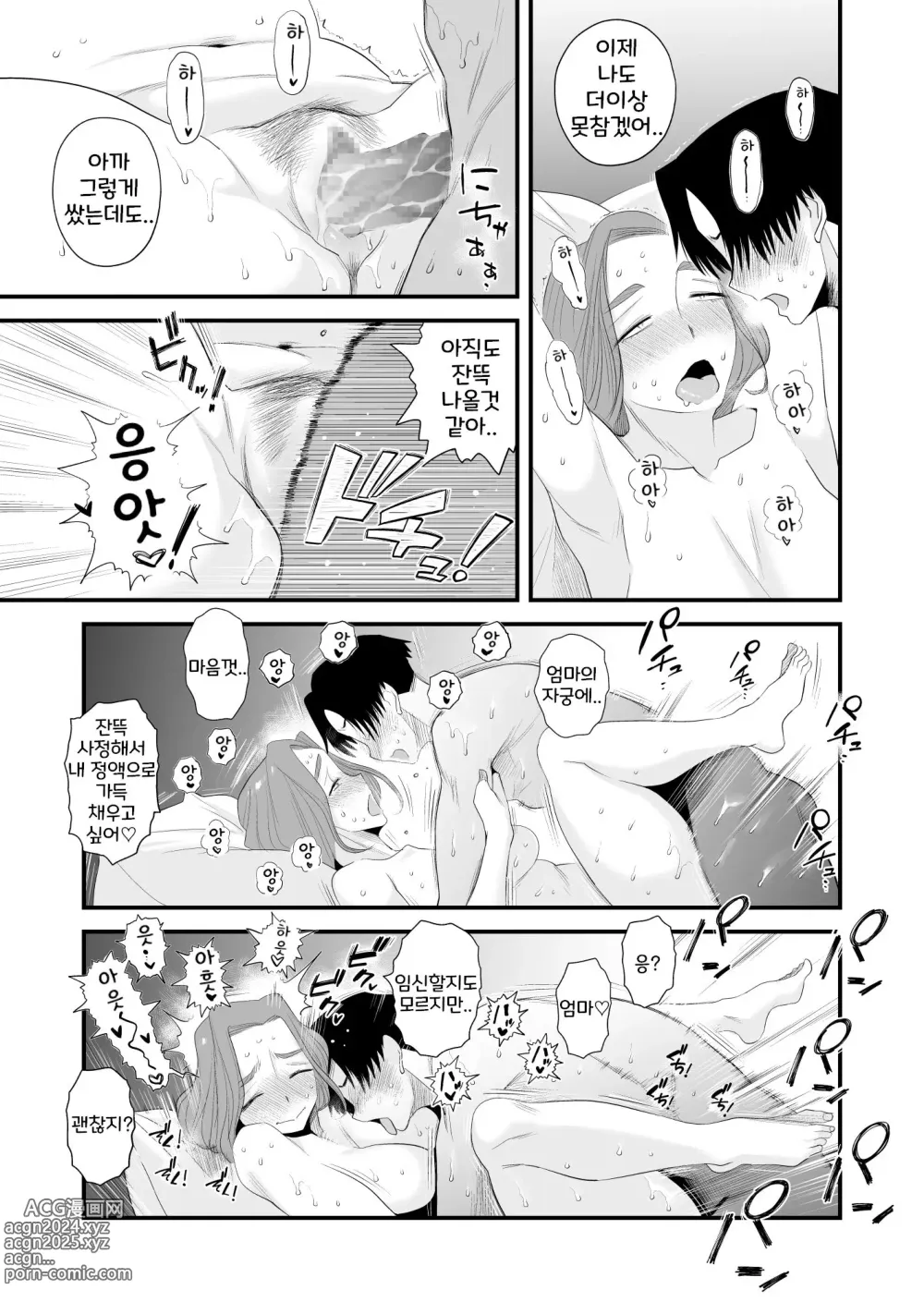 Page 22 of doujinshi 부친 공인! 하세가와 댁의 모자관계 ~부부의 침실에서 질내사정편~