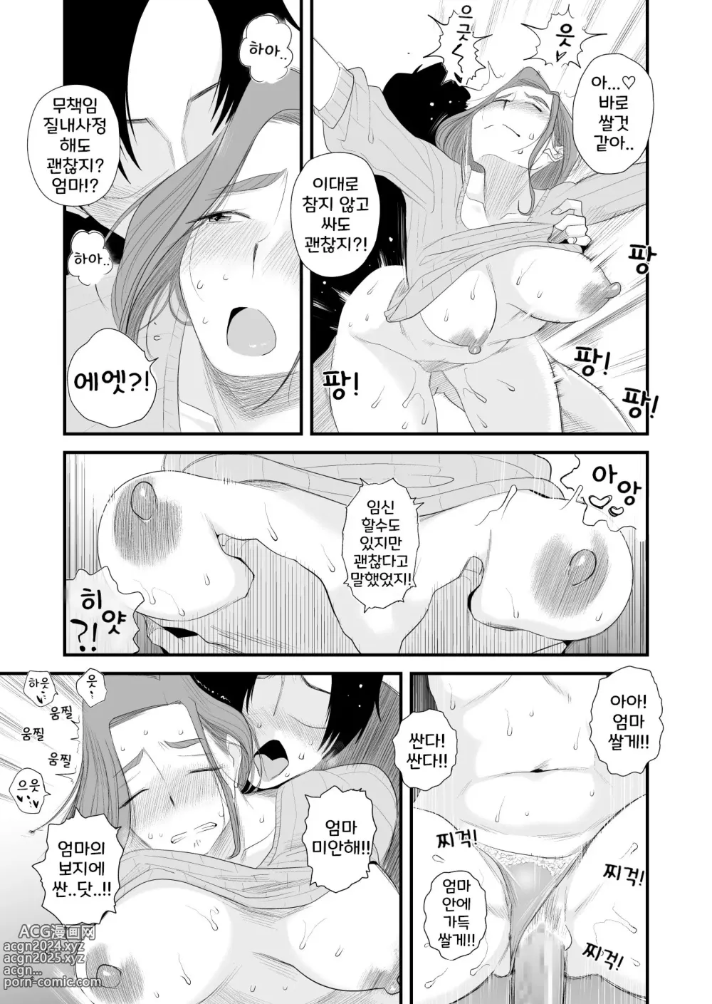 Page 32 of doujinshi 부친 공인! 하세가와 댁의 모자관계 ~부부의 침실에서 질내사정편~