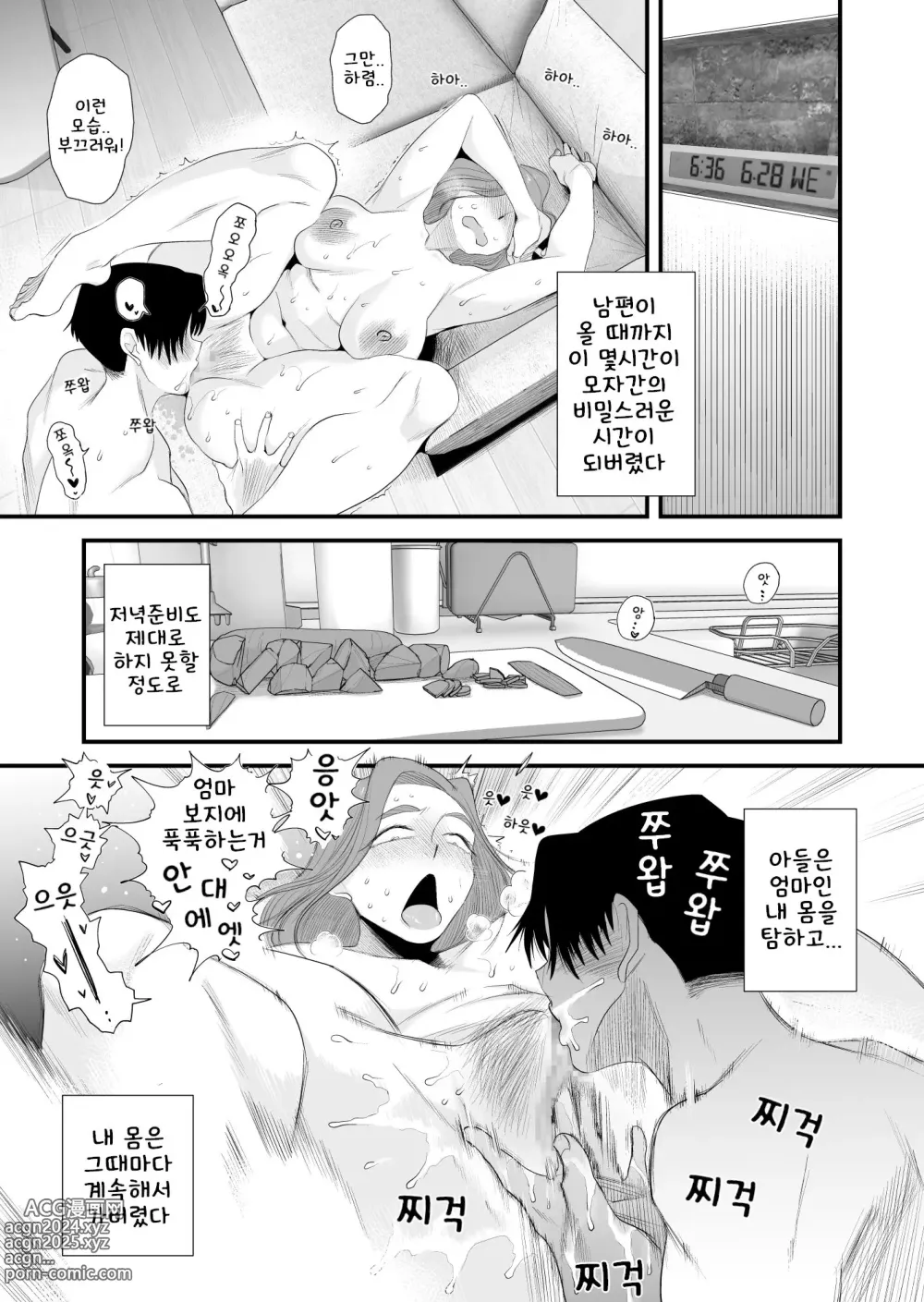 Page 34 of doujinshi 부친 공인! 하세가와 댁의 모자관계 ~부부의 침실에서 질내사정편~