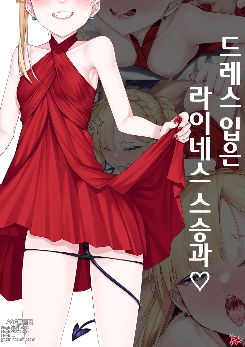 Page 1 of doujinshi 드레스 입은 라이네스 스승과