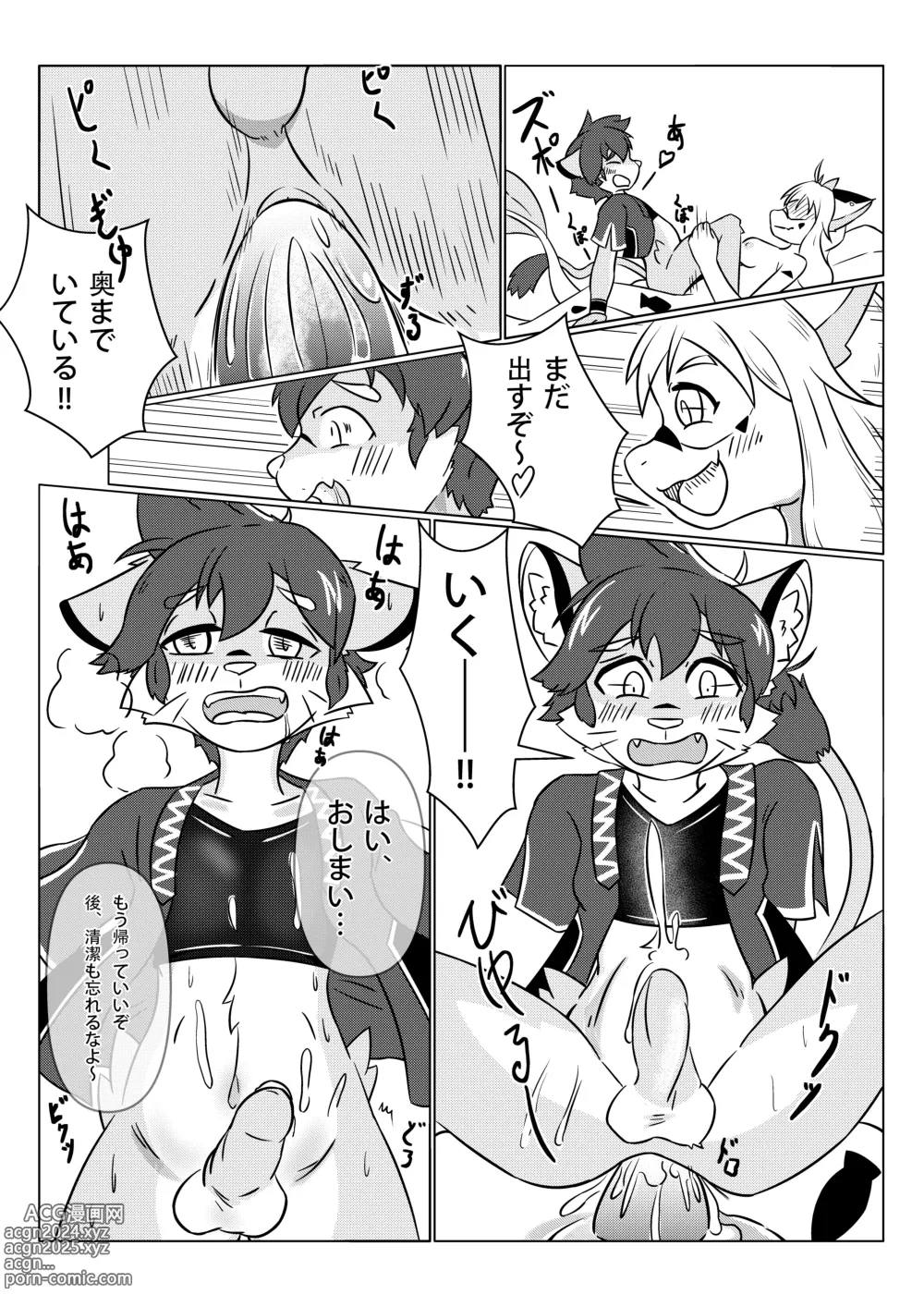 Page 15 of doujinshi Kawamono Kemono no Mesu Ochi