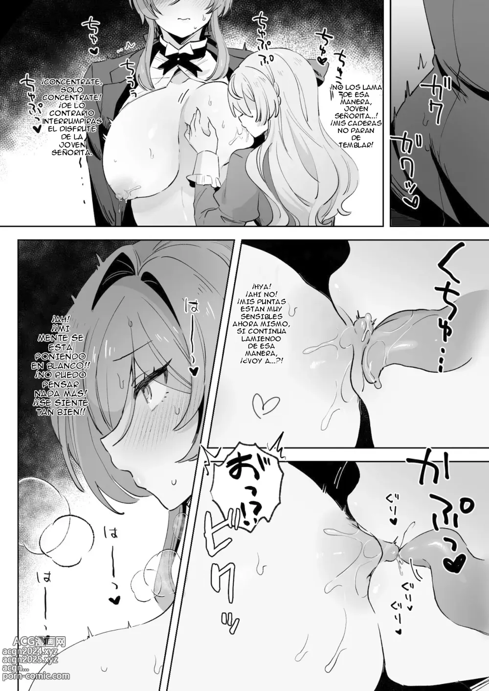 Page 27 of doujinshi Una historia sobre un apuesto mayordomo obediente que es explotado de forma lasciva por su amo