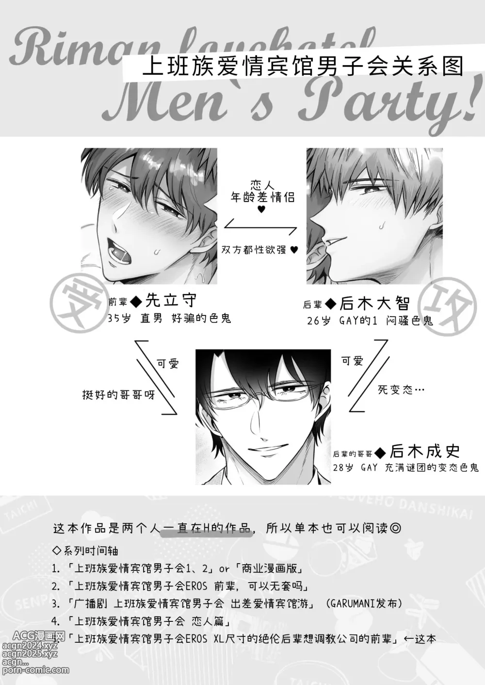 Page 3 of doujinshi 上班族情侣宾馆男子会EROS ―XL尺寸的绝伦后辈想要调教公司的前辈―