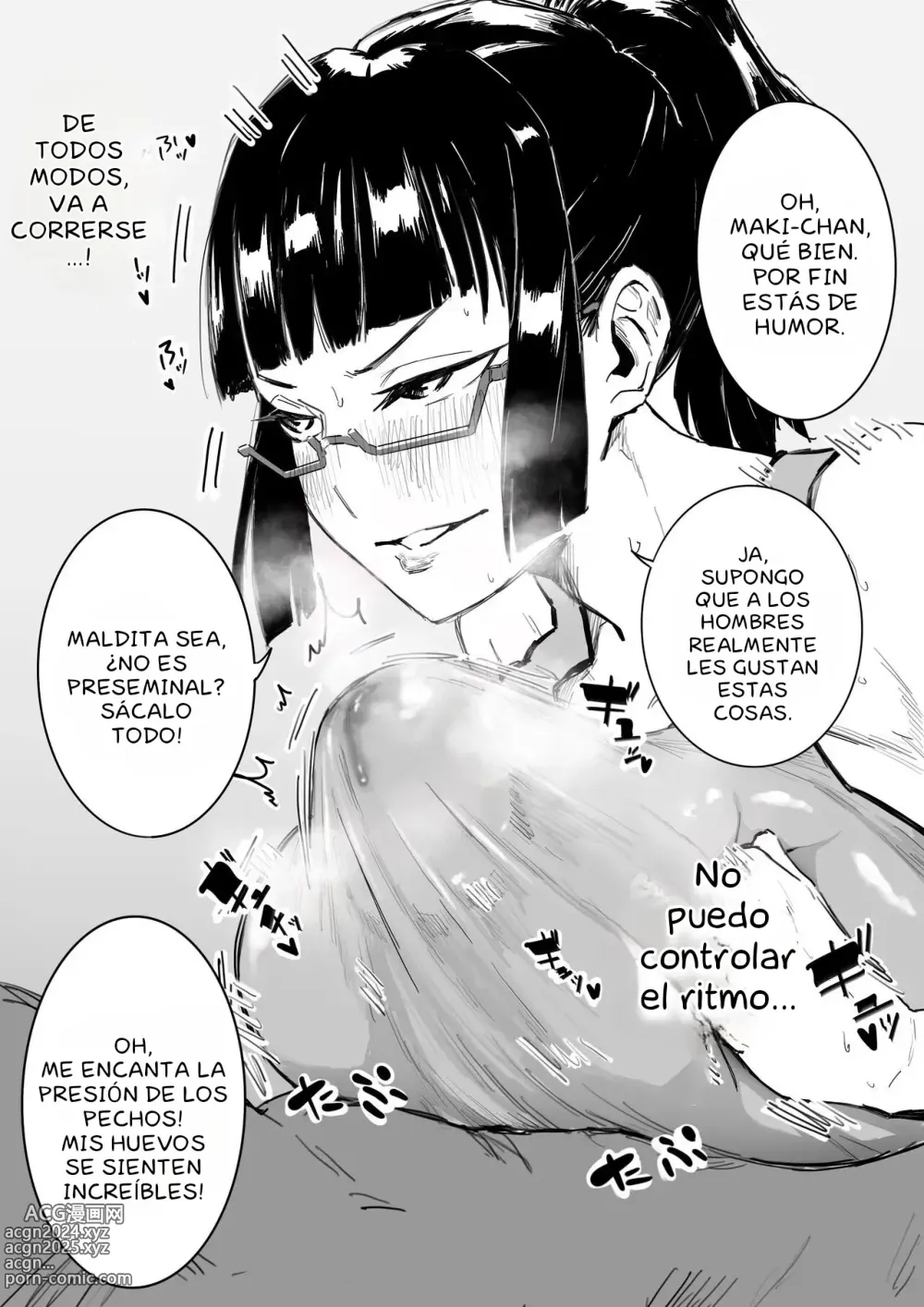 Page 3 of doujinshi Maki Zenin se quita la ropa por el bien de su compañero menor, solo para rendirse en la masturbación