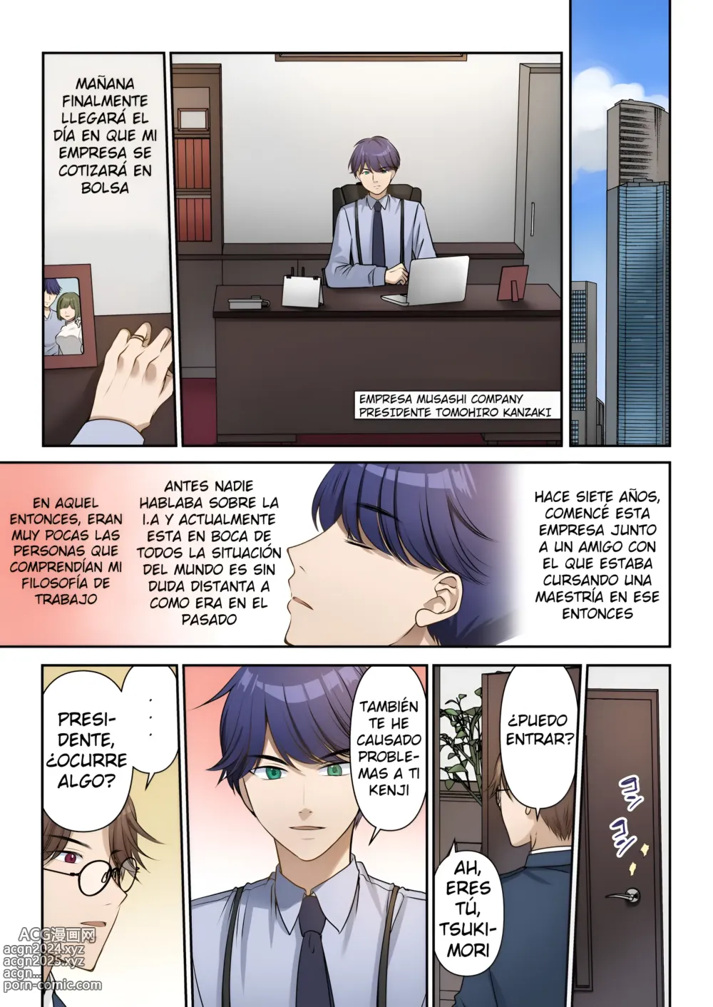 Page 2 of doujinshi Contrato de cambio de vida Presidente♂ → Sexretaria Sexual♀