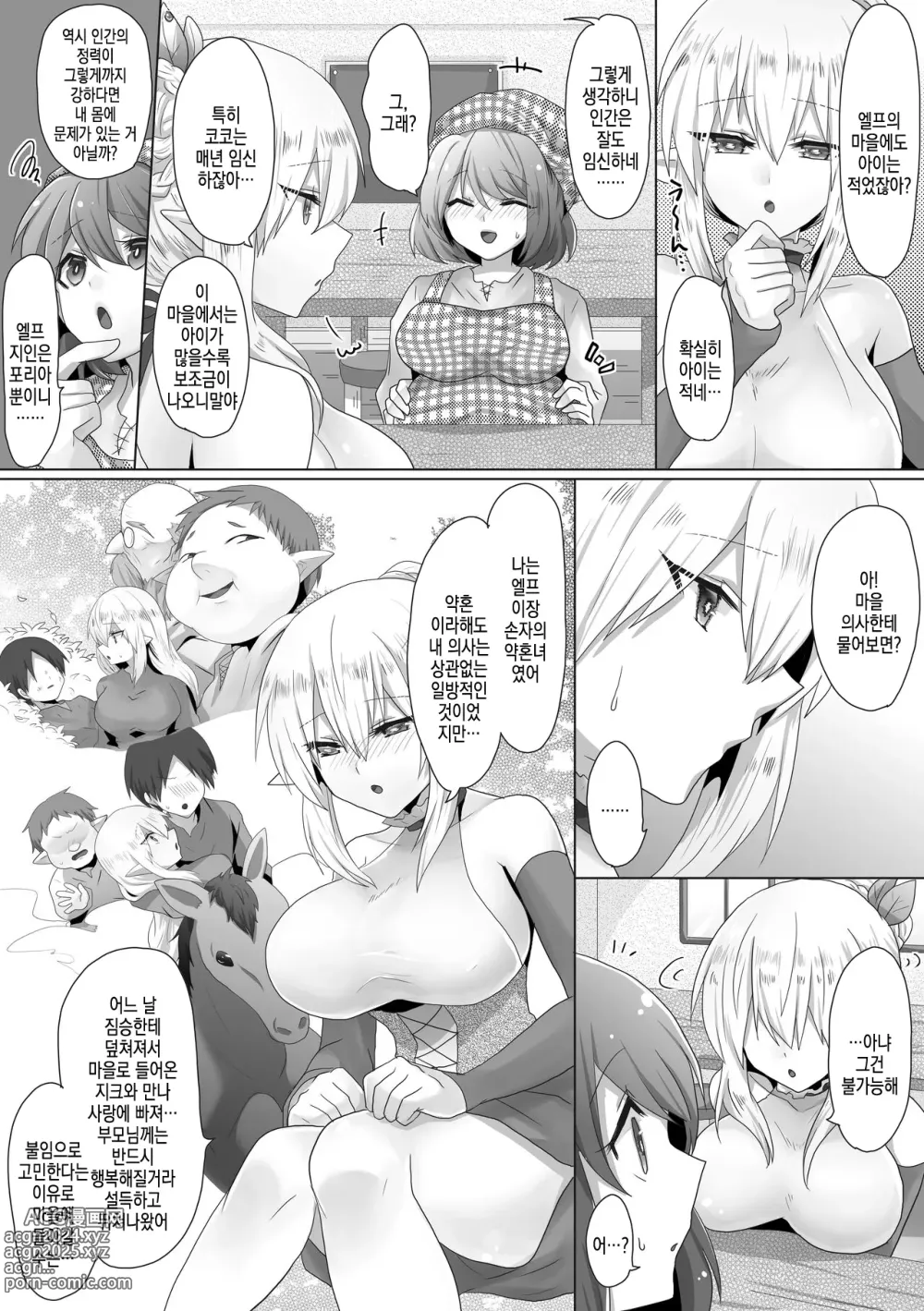 Page 4 of doujinshi Funin Elf-san, Isekai Fujinka de Haramase