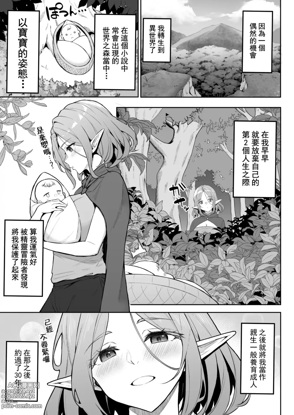 Page 4 of doujinshi 転生したら過保護なエルフさんに拾われた件