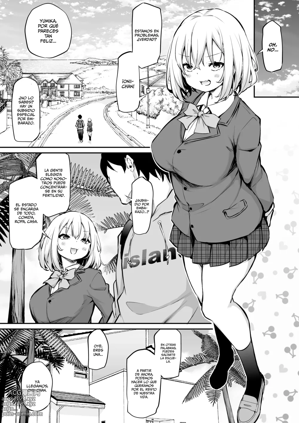 Page 4 of doujinshi Una Isla en la que no Puedo Salir a Menos que Embarace a mi Hermana