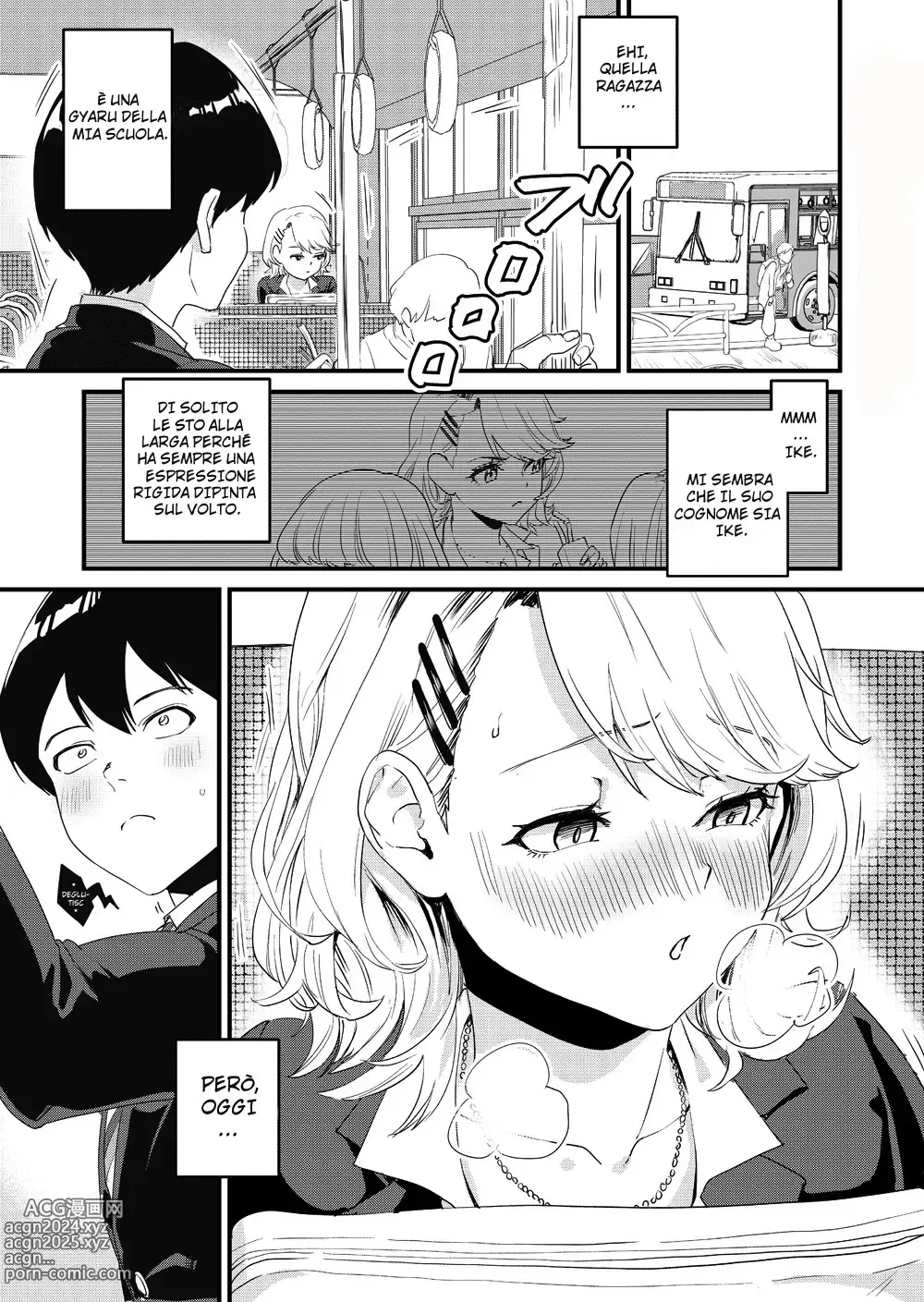 Page 3 of doujinshi Quella Ragazza Gyaru viene sul Bus