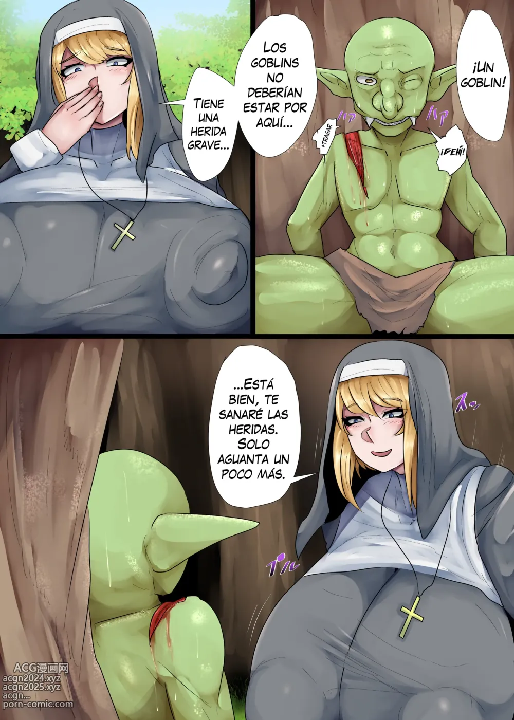 Page 13 of doujinshi Bakunyuu Sister x Kyokon Goblin