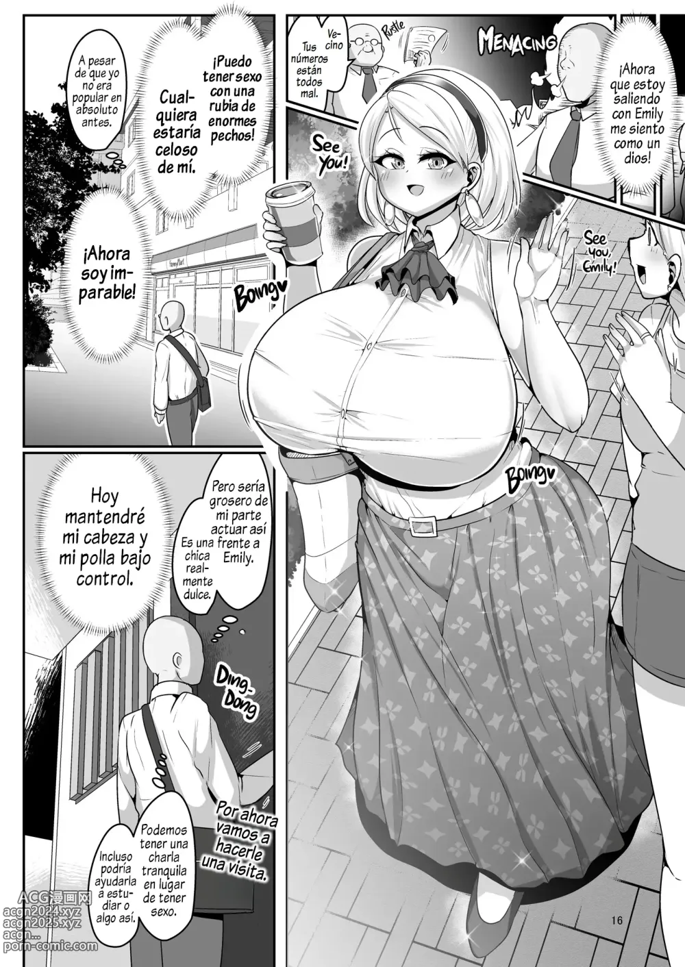 Page 16 of doujinshi Una estudiante de intercambio rubia ninfómana con tetas gigantes se mudó a la casa de al lado!! 1-2 (uncensored)