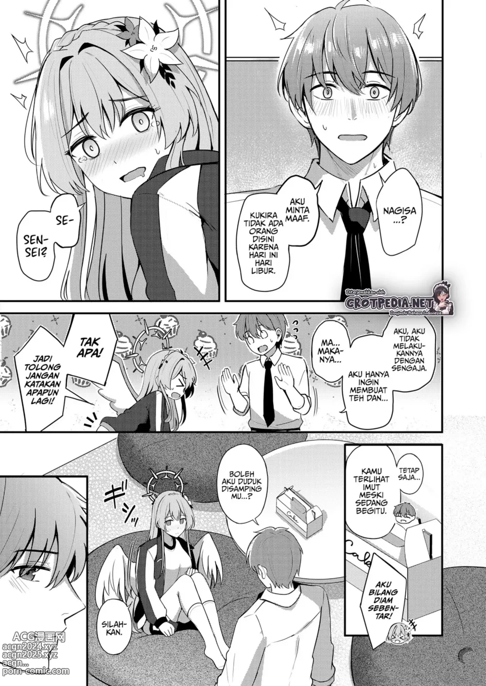 Page 10 of doujinshi I'm not a cake for Sensei to eat (Blue Archive) [Indonesia]  [CrotPedia Project] Chapter 1