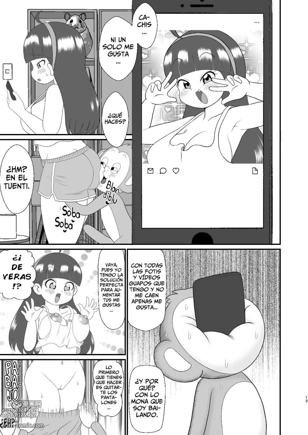 Page 12 of doujinshi Monolo: El Mono SuperDotado - Etemaru-kun