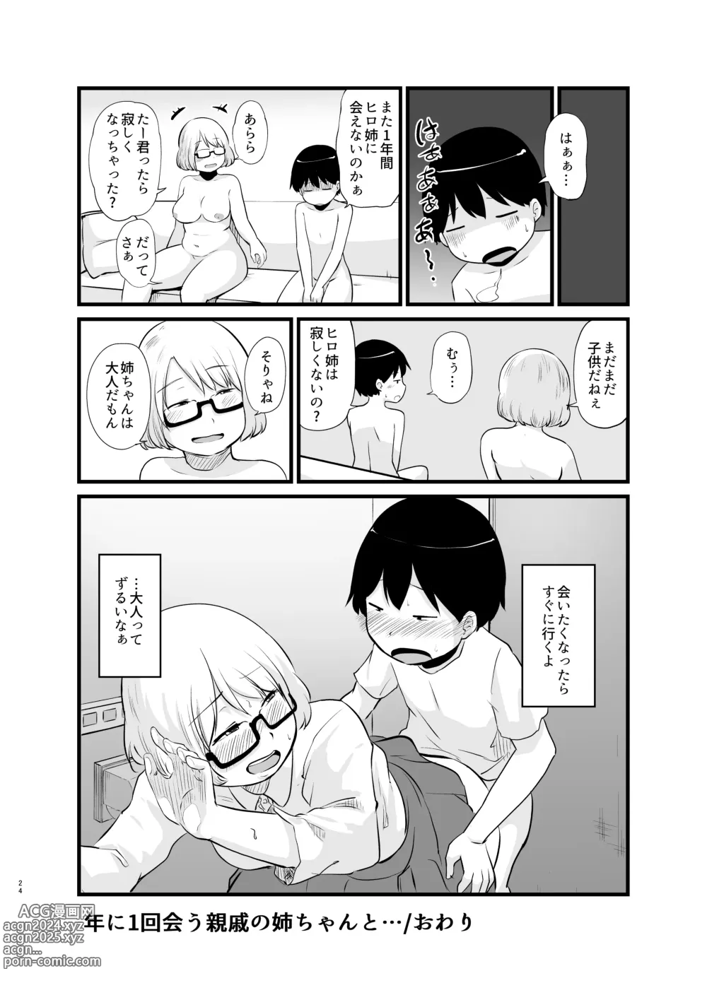 Page 25 of doujinshi Toshi ni 1-kai au Shinseki no Nee-chan to...