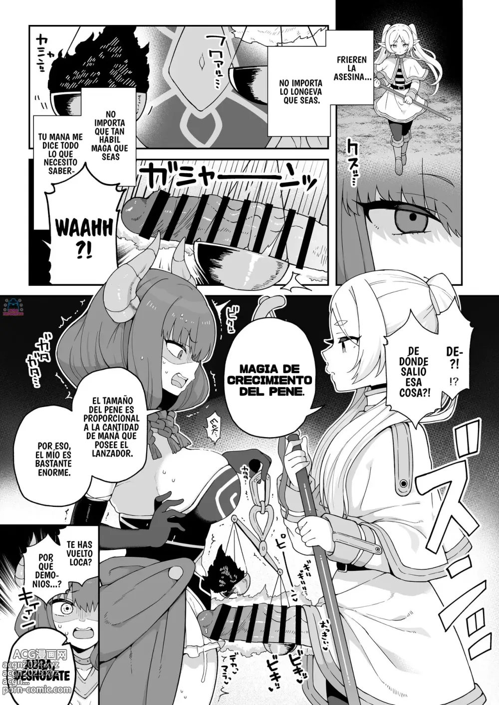 Page 2 of doujinshi Magia que hace crecer un pene gigante