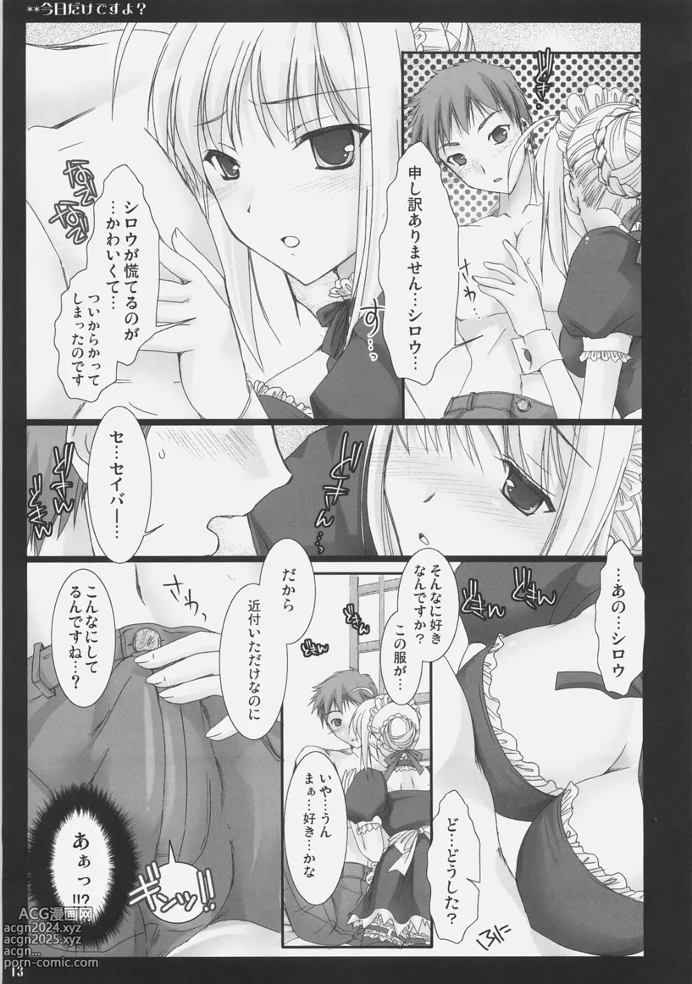 Page 12 of doujinshi Kyou dake desu yo?