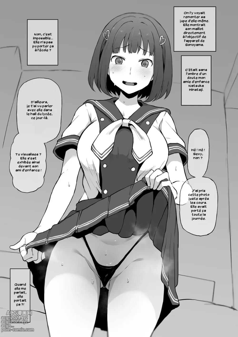 Page 5 of doujinshi Yarichin kara Imouto to Osananajimi no Honnou Mukidashi na Shashin o Katte Shikoru Hon