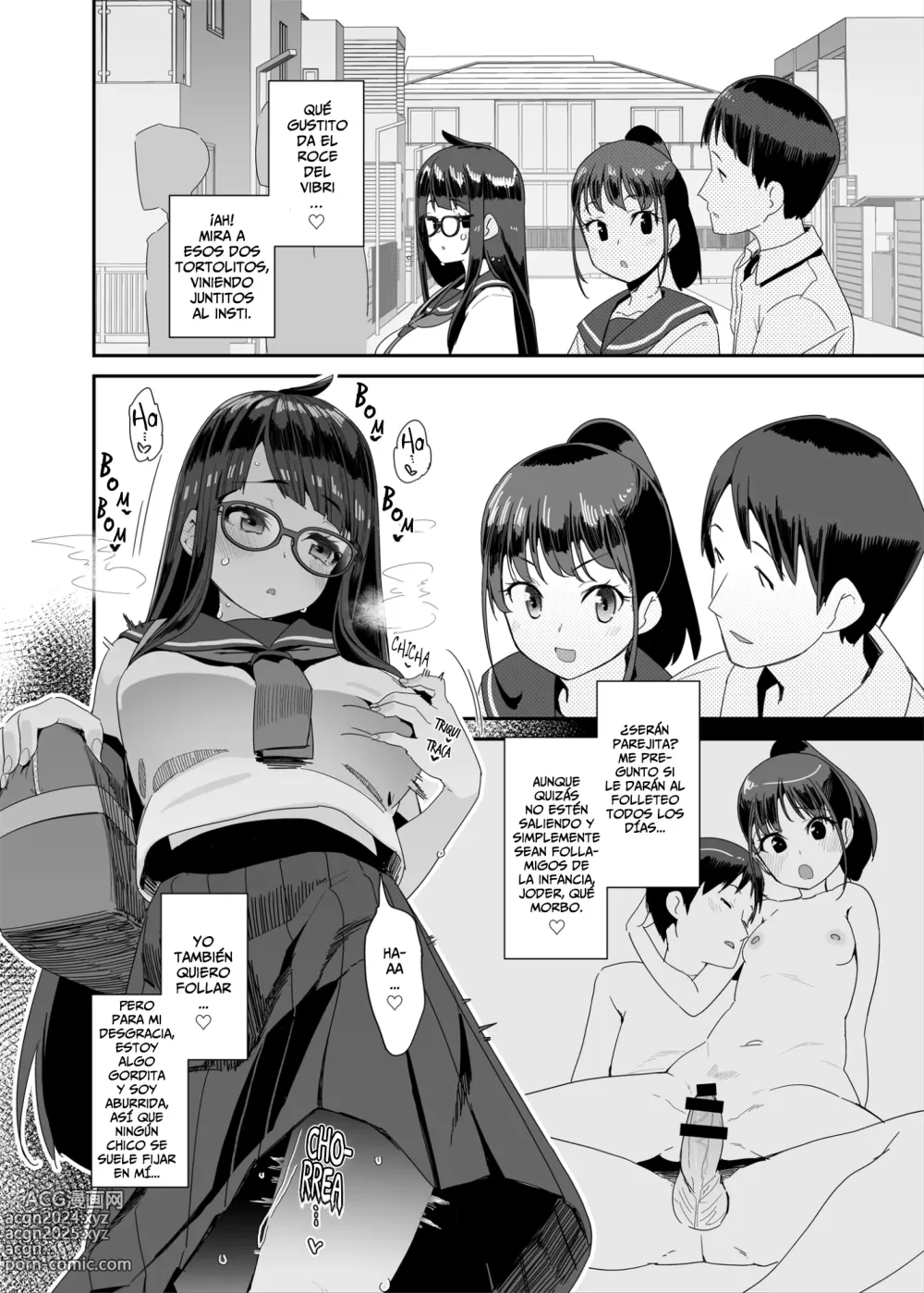 Page 9 of doujinshi La Dedillera Pechugona Se Masturba en Clase