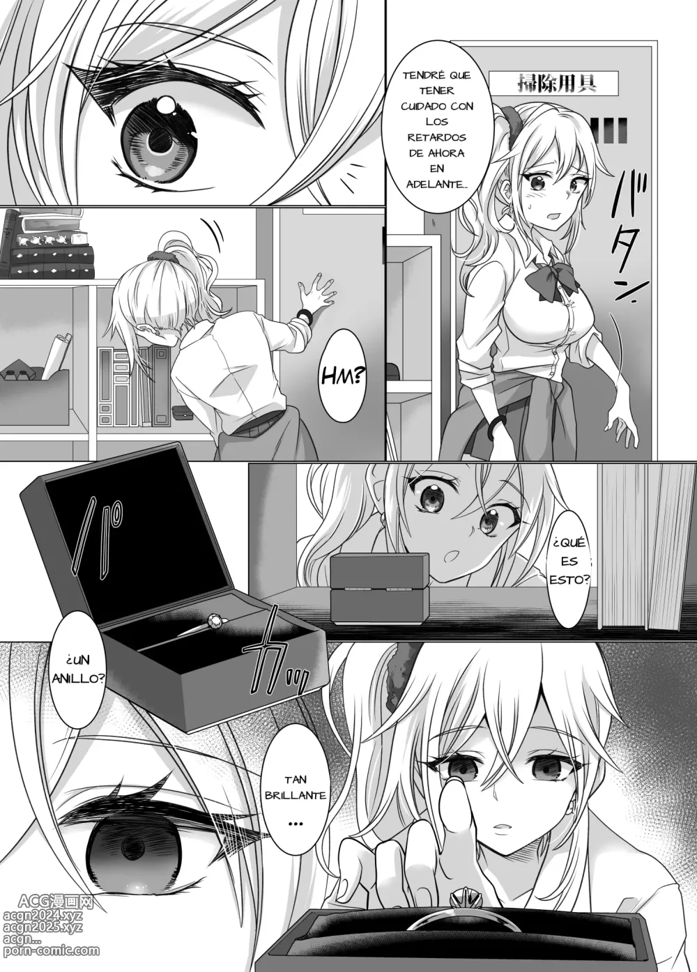 Page 3 of doujinshi Yubiwa ni Fuuin Sareta Akuryou ni Nottorareru Hanashi