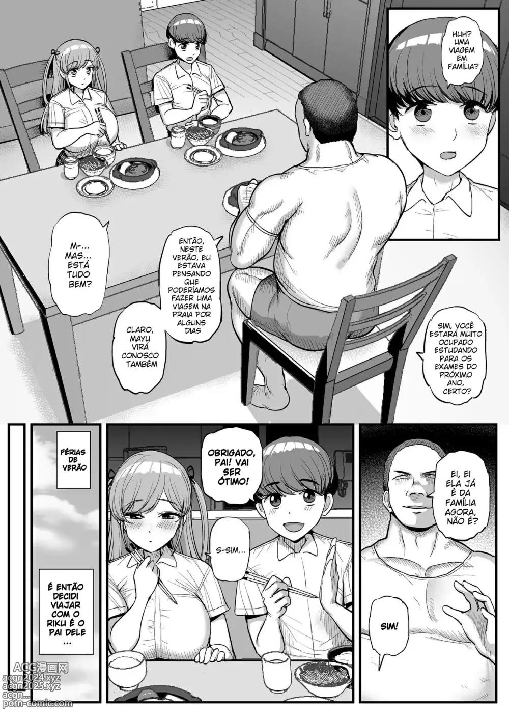 Page 15 of doujinshi My Petite Girlfriend Is My Dad's Sex Slave ~Family Trip~