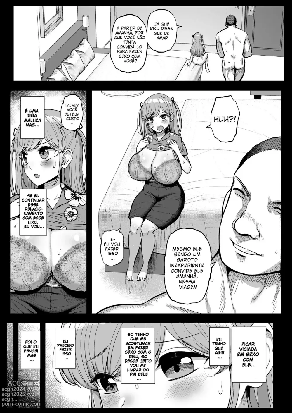 Page 35 of doujinshi My Petite Girlfriend Is My Dad's Sex Slave ~Family Trip~