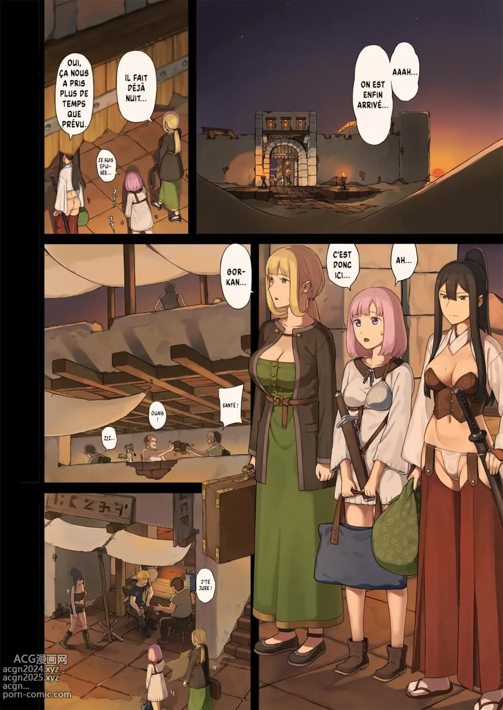 Page 7 of doujinshi Onna Boukensha-tachi ga Sabaku no Oasis ni Tachiyoru to...