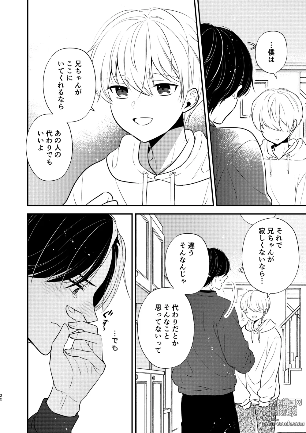 Page 19 of doujinshi Yoshi niichan onegai yamenaide 2