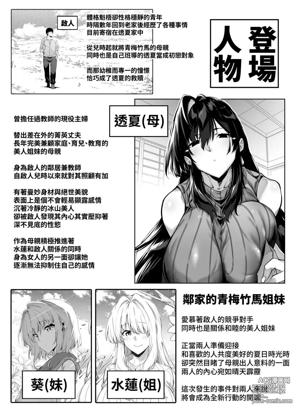 Page 2 of doujinshi 墬歡重拾之夏5 -盛夏與田舍與青梅竹馬之母-